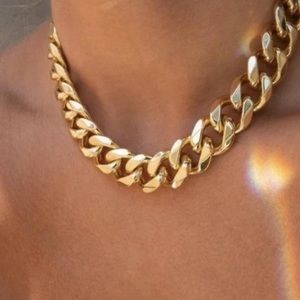 Gold Chunky Chain Necklace NEW